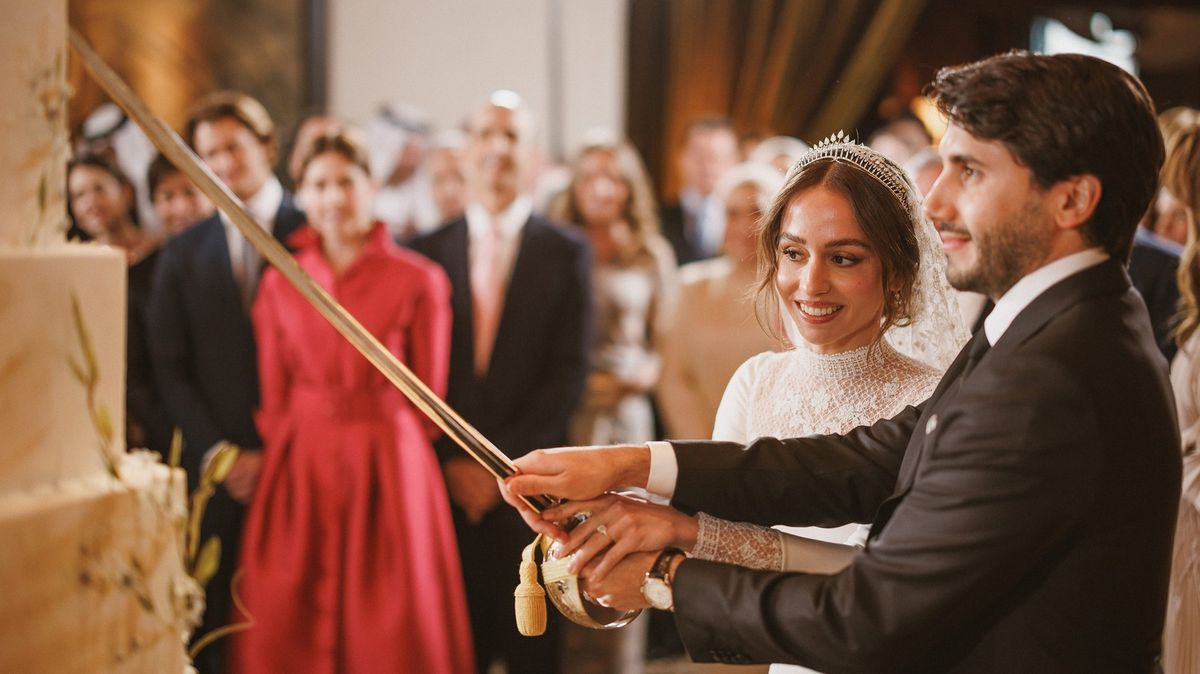 Fotky z královské svatby: Jordánská princezna si vzala finančníka